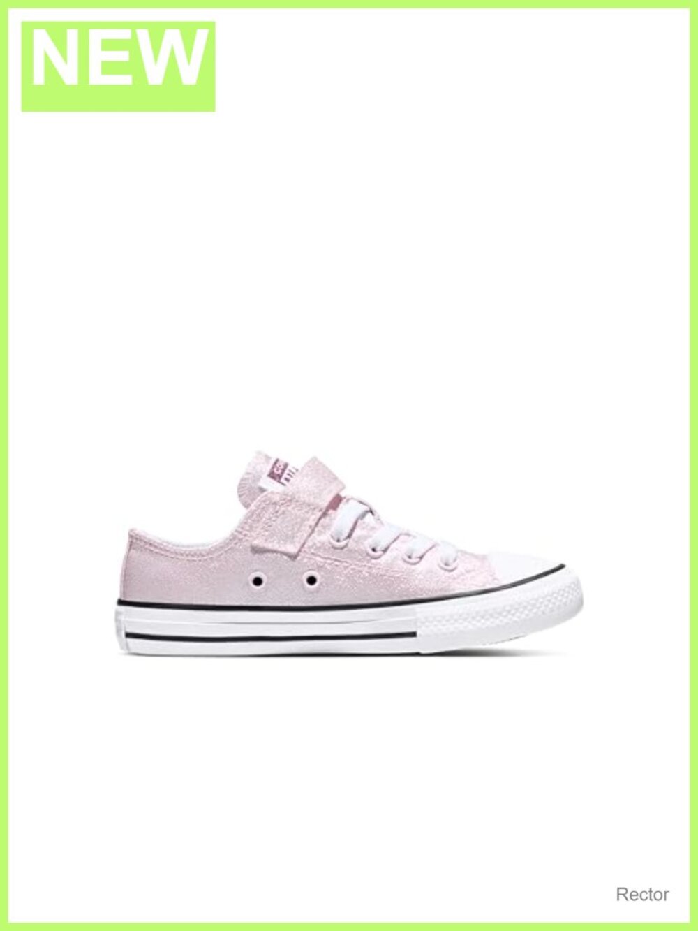 Kids Easy-On Shine Low Top Sneakers Canvas Adjustable Strap Casual